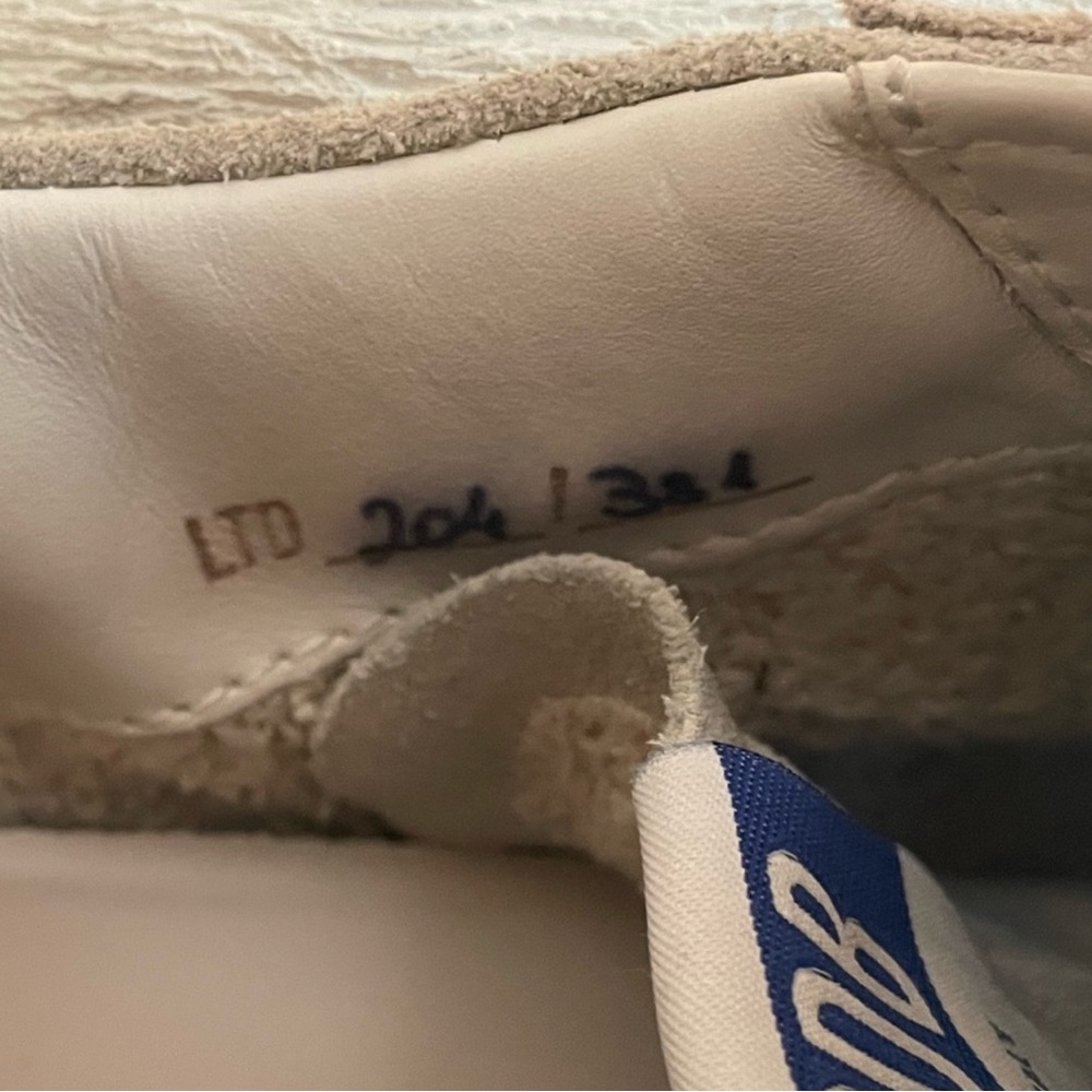 Golden Goose White and Tan Distressed Sneakers - Picture 5 of 10